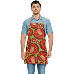 Abstract Rose Garden Red Kitchen Apron by Dutashop