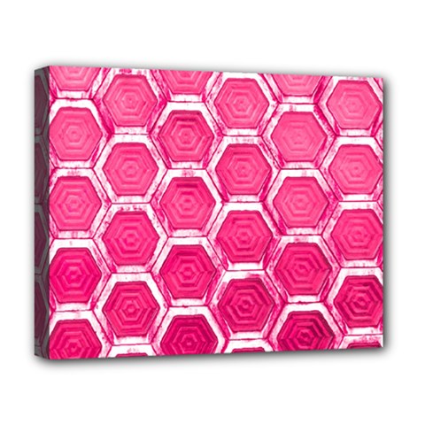 Hexagon Windows Deluxe Canvas 20  X 16  (stretched) by essentialimage365