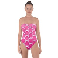 Hexagon Windows Tie Back One Piece Swimsuit by essentialimage365