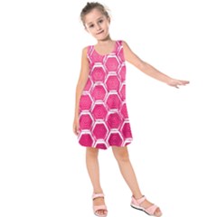 Hexagon Windows Kids  Sleeveless Dress by essentialimage365