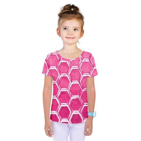 Hexagon Windows Kids  One Piece Tee by essentialimage365