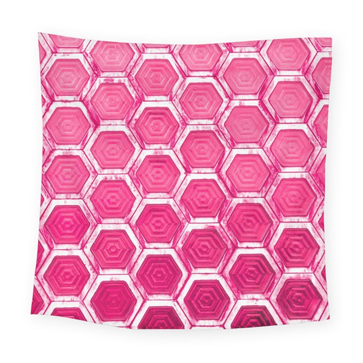 Hexagon Windows Square Tapestry (Large)