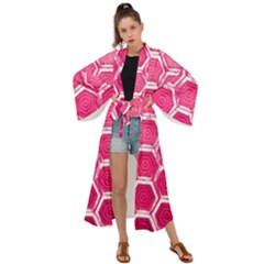 Hexagon Windows Maxi Kimono by essentialimage365