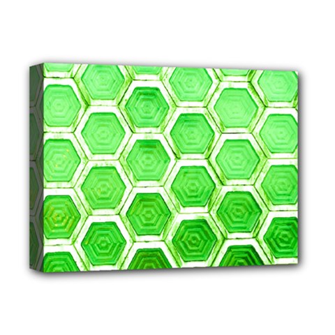 Hexagon Windows Deluxe Canvas 16  X 12  (stretched) 