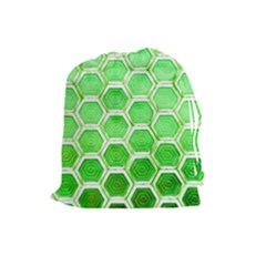 Hexagon Windows Drawstring Pouch (large) by essentialimage365