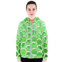 Hexagon Windows Women s Zipper Hoodie by essentialimage365