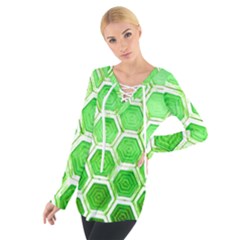 Hexagon Windows Tie Up Tee by essentialimage365