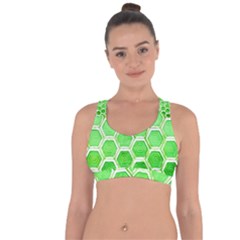 Hexagon Windows Cross String Back Sports Bra by essentialimage365