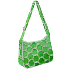 Hexagon Windows Zip Up Shoulder Bag by essentialimage365