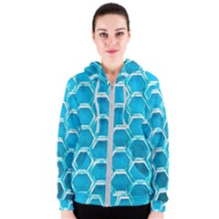 Hexagon Windows Women s Zipper Hoodie by essentialimage365