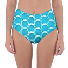 Hexagon Windows Reversible High-waist Bikini Bottoms by essentialimage365