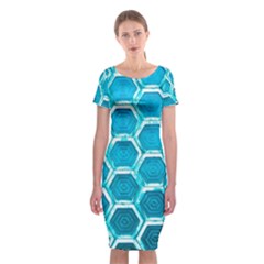 Hexagon Windows Classic Short Sleeve Midi Dress by essentialimage365