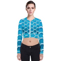 Hexagon Windows Long Sleeve Zip Up Bomber Jacket by essentialimage365