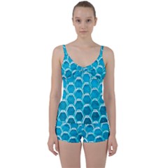 Hexagon Windows Tie Front Two Piece Tankini by essentialimage365