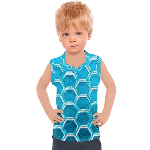 Hexagon Windows Kids  Sport Tank Top by essentialimage365