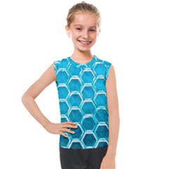 Hexagon Windows Kids  Mesh Tank Top by essentialimage365