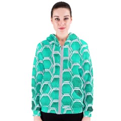 Hexagon Windows Women s Zipper Hoodie by essentialimage365