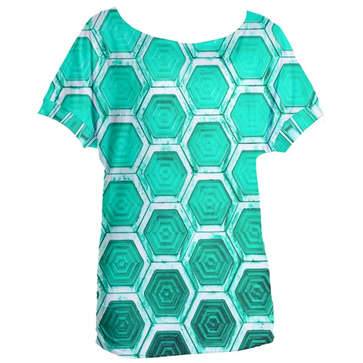 Hexagon Windows Women s Oversized Tee