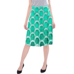 Hexagon Windows Midi Beach Skirt by essentialimage365