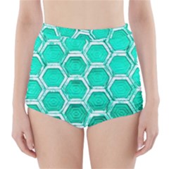 Hexagon Windows High-waisted Bikini Bottoms by essentialimage365