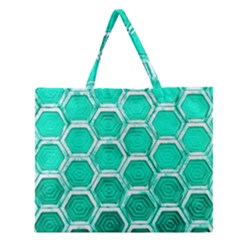 Hexagon Windows Zipper Large Tote Bag by essentialimage365