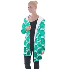 Hexagon Windows Longline Hooded Cardigan by essentialimage365