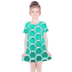 Hexagon Windows Kids  Simple Cotton Dress by essentialimage365