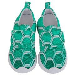 Hexagon Windows Kids  Velcro No Lace Shoes by essentialimage365