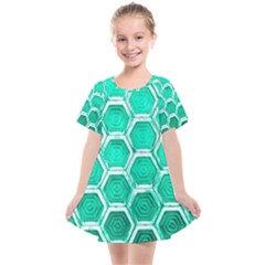 Hexagon Windows Kids  Smock Dress by essentialimage365