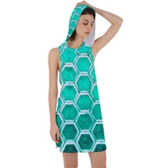 Hexagon Windows Racer Back Hoodie Dress by essentialimage365