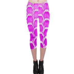 Hexagon Windows Capri Leggings  by essentialimage365