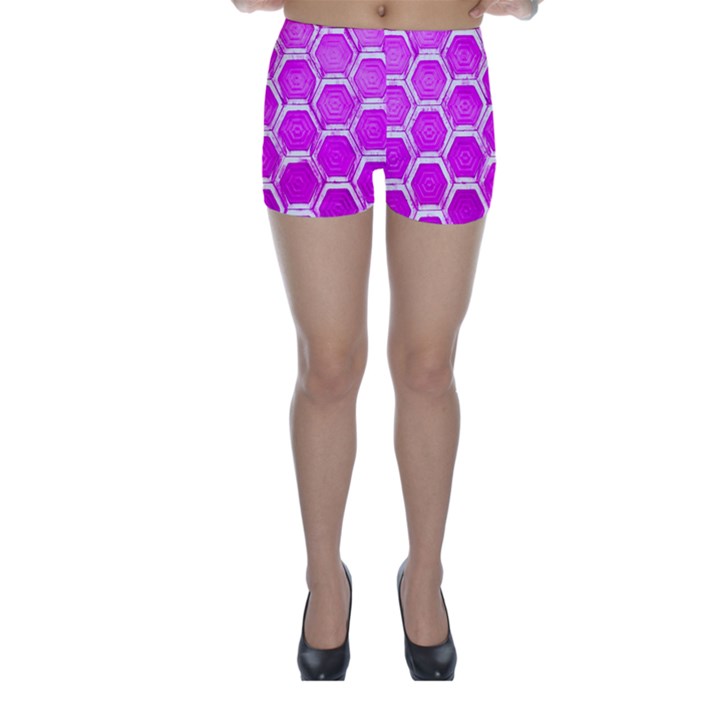 Hexagon Windows Skinny Shorts