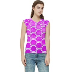 Hexagon Windows Women s Raglan Cap Sleeve Tee by essentialimage365