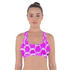 Hexagon Windows Cross Back Sports Bra by essentialimage365