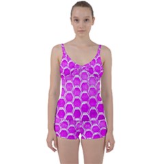 Hexagon Windows Tie Front Two Piece Tankini by essentialimage365