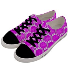 Hexagon Windows Men s Low Top Canvas Sneakers by essentialimage365