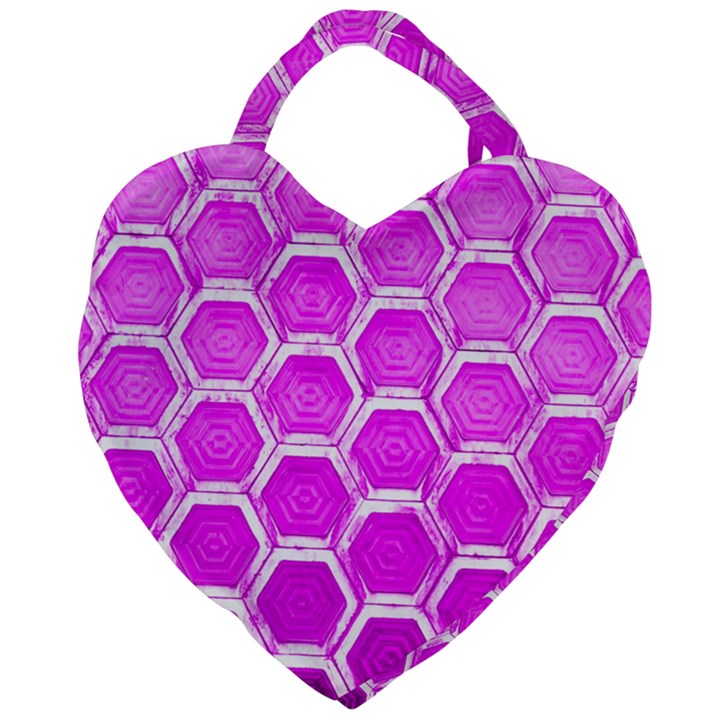 Hexagon Windows Giant Heart Shaped Tote