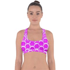 Hexagon Windows Cross Back Hipster Bikini Top  by essentialimage365