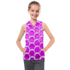 Hexagon Windows Kids  Sleeveless Hoodie by essentialimage365