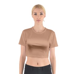 Antique Brass Cotton Crop Top by FabChoice