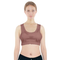 Blast-off Bronze Sports Bra With Pocket by FabChoice