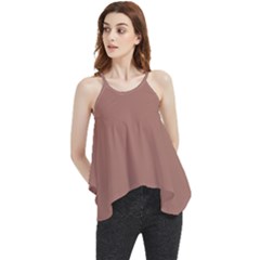 Blast-off Bronze Flowy Camisole Tank Top by FabChoice