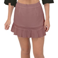 Blast-off Bronze Fishtail Mini Chiffon Skirt by FabChoice