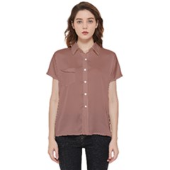 Blast-off Bronze Short Sleeve Pocket Shirt by FabChoice