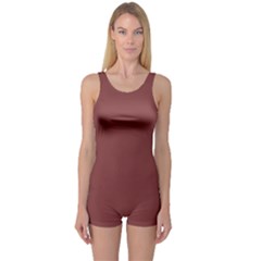 Brandy Brown One Piece Boyleg Swimsuit