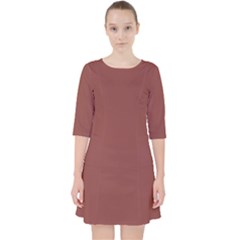 Brandy Brown Pocket Dress