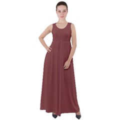 Brandy Brown Empire Waist Velour Maxi Dress