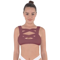 Brandy Brown Bandaged Up Bikini Top