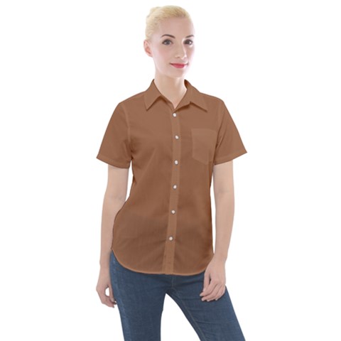 Brass Knuckles Women s Short Sleeve Pocket Shirt by FabChoice