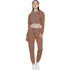 Brass Knuckles Cropped Zip Up Lounge Set by FabChoice